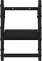 vidaXL - Wandschappen - met - stangen - 2 - st - 20x25x30 - cm - zwart