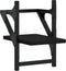 vidaXL - Wandschappen - met - stangen - 2 - st - 20x25x30 - cm - zwart