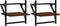 vidaXL - Wandschappen - met - stangen - 2 - st - 30x25x30 - cm - bruin - eikenkleur