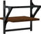 vidaXL - Wandschappen - met - stangen - 2 - st - 30x25x30 - cm - bruin - eikenkleur