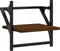 vidaXL - Wandschappen - met - stangen - 2 - st - 30x25x30 - cm - bruin - eikenkleur