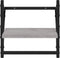 vidaXL - Wandschappen - met - stangen - 2 - st - 30x25x30 - cm - grijs - sonoma - eiken