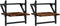 vidaXL - Wandschappen - met - stangen - 2 - st - 30x25x30 - cm - gerookt - eikenkleurig