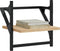vidaXL - Wandschappen - met - stangen - 2 - st - 30x25x30 - cm - sonoma - eikenkleurig