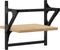 vidaXL - Wandschappen - met - stangen - 2 - st - 30x25x30 - cm - sonoma - eikenkleurig