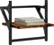 vidaXL - Wandschappen - met - stangen - 2 - st - 30x25x30 - cm - gerookt - eikenkleurig