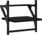 vidaXL - Wandschappen - met - stangen - 2 - st - 30x25x30 - cm - zwart