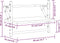 vidaXL - Wandschappen - met - stangen - 2 - st - 40x25x30 - cm - bruin - eikenkleur