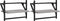 vidaXL - Wandschappen - met - stangen - 2 - st - 40x25x30 - cm - grijs - sonoma - eiken