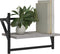 vidaXL - Wandschappen - met - stangen - 2 - st - 40x25x30 - cm - grijs - sonoma - eiken