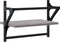 vidaXL - Wandschappen - met - stangen - 2 - st - 40x25x30 - cm - grijs - sonoma - eiken