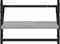 vidaXL - Wandschappen - met - stangen - 2 - st - 40x25x30 - cm - grijs - sonoma - eiken