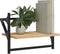 vidaXL - Wandschappen - met - stangen - 2 - st - 40x25x30 - cm - sonoma - eikenkleurig