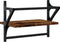 vidaXL - Wandschappen - met - stangen - 2 - st - 40x25x30 - cm - gerookt - eikenkleurig