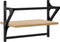 vidaXL - Wandschappen - met - stangen - 2 - st - 40x25x30 - cm - sonoma - eikenkleurig
