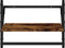 vidaXL - Wandschappen - met - stangen - 2 - st - 40x25x30 - cm - gerookt - eikenkleurig