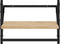 vidaXL - Wandschappen - met - stangen - 2 - st - 40x25x30 - cm - sonoma - eikenkleurig