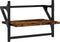 vidaXL - Wandschappen - met - stangen - 2 - st - 40x25x30 - cm - gerookt - eikenkleurig
