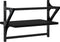vidaXL - Wandschappen - met - stangen - 2 - st - 40x25x30 - cm - zwart