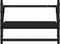 vidaXL - Wandschappen - met - stangen - 2 - st - 40x25x30 - cm - zwart