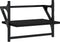vidaXL - Wandschappen - met - stangen - 2 - st - 40x25x30 - cm - zwart