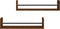 vidaXL - Wandschappen - met - stangen - 2 - st - 60x16x14 - cm - bruin - eikenkleur