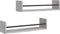 vidaXL - Wandschappen - met - stangen - 2 - st - 60x16x14 - cm - grijs - sonoma