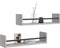 vidaXL - Wandschappen - met - stangen - 2 - st - 60x16x14 - cm - grijs - sonoma