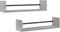 vidaXL - Wandschappen - met - stangen - 2 - st - 60x16x14 - cm - grijs - sonoma