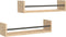 vidaXL - Wandschappen - met - stangen - 2 - st - 60x16x14 - cm - sonoma - eikenkleurig