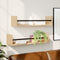 vidaXL - Wandschappen - met - stangen - 2 - st - 60x16x14 - cm - sonoma - eikenkleurig