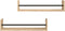 vidaXL - Wandschappen - met - stangen - 2 - st - 60x16x14 - cm - sonoma - eikenkleurig