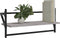 vidaXL - Wandschappen - met - stangen - 2 - st - 65x25x30 - cm - grijs - sonoma - eiken
