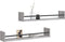 vidaXL - Wandschappen - met - stangen - 2 - st - 80x16x14 - cm - grijs - sonoma