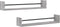 vidaXL - Wandschappen - met - stangen - 2 - st - 80x16x14 - cm - grijs - sonoma