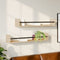 vidaXL - Wandschappen - met - stangen - 2 - st - 80x16x14 - cm - Sonoma - eikenkleurig