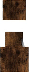 vidaXL - Wandschappen - met - stangen - 2 - st - 80x16x14 - cm - gerookt - eikenkleurig