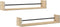 vidaXL - Wandschappen - met - stangen - 2 - st - 80x16x14 - cm - Sonoma - eikenkleurig