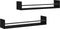 vidaXL - Wandschappen - met - stangen - 2 - st - 80x16x14 - cm - zwart