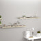 vidaXL - Wandschappen - zwevend - 2 - st - 120x23,5x3,8 - cm - MDF - eikenkleurig