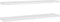 vidaXL - Wandschappen - zwevend - 2 - st - 120x23,5x3,8 - cm - MDF - eikenkleurig - wit