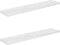 vidaXL - Wandschappen - zwevend - 2 - st - 120x23,5x3,8 - cm - MDF - hoogglans - wit