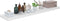 vidaXL - Wandschappen - zwevend - 2 - st - 120x23,5x3,8 - cm - MDF - hoogglans - wit