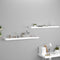 vidaXL - Wandschappen - zwevend - 2 - st - 120x23,5x3,8 - cm - MDF - wit