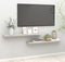 vidaXL - Wandschappen - zwevend - 2 - st - 120x23,5x3,8 - cm - MDF - betongrijs