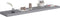 vidaXL - Wandschappen - zwevend - 2 - st - 120x23,5x3,8 - cm - MDF - grijs