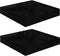 vidaXL - Wandschappen - zwevend - 2 - st - 23x23,5x3,8 - cm - MDF - hoogglans - zwart