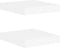 vidaXL - Wandschappen - zwevend - 2 - st - 23x23,5x3,8 - cm - MDF - eikenkleurig - wit