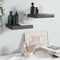 vidaXL - Wandschappen - zwevend - 2 - st - 23x23,5x3,8 - cm - MDF - hoogglans - grijs