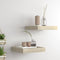 vidaXL - Wandschappen - zwevend - 2 - st - 23x23,5x3,8 - cm - MDF - eikenkleurig